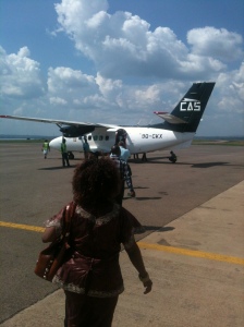 The plane that will take me to Bunia.